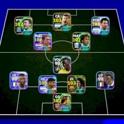CONTA EFOOTBALL MOBILE PARA INICIAR COM 3111 DE FORÇA/MODRIC/ROMERO/AGUERO/PUYOL