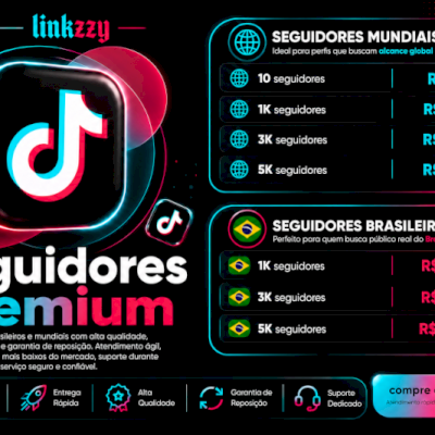 [Preços de Atacado] Seguidores Tik Tok Premium - Brasileiros e Mundiais