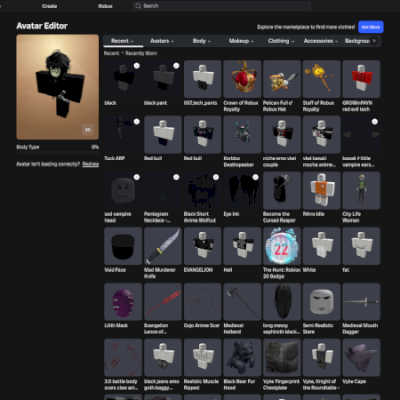 CONTA COM KORBLOX / +500K GASTOS