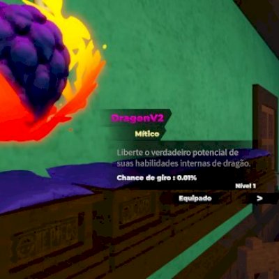 Vendo conta com Dragon v2 fruit battlegrounds