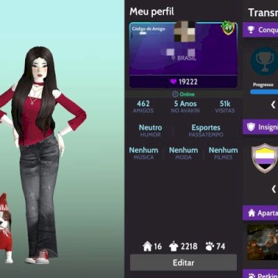 CONTA AVAKIN LIFE UNISSEX - NÍVEL 49 - 5 ANOS