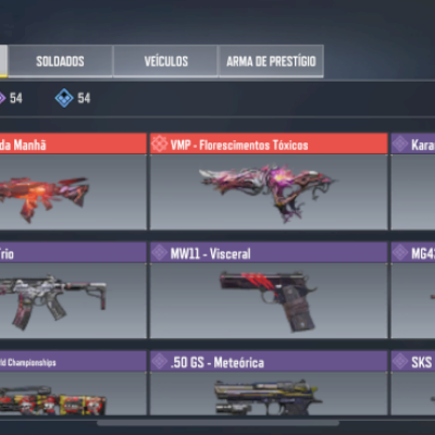 Conta pra vender rapida com muita coisa top e skin do ghost