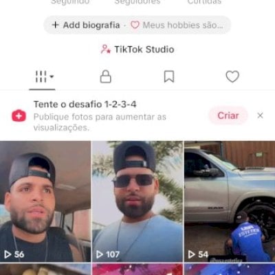 Vendo conta do tik Tok bem engajada