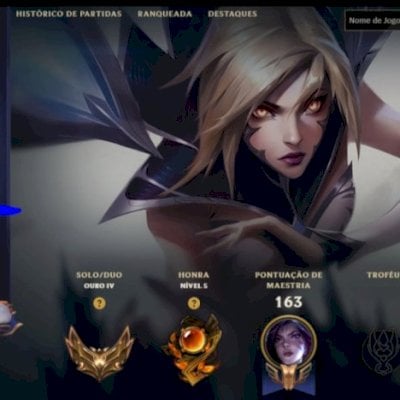 Conta smurf ouro