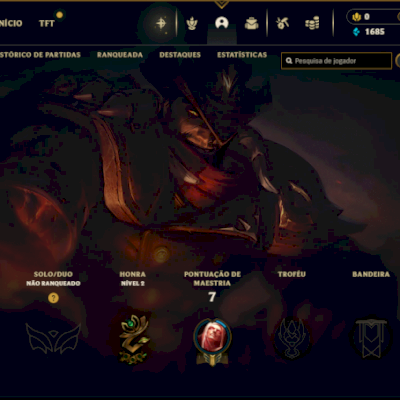 CONTA PARA SMURFAR LVL 30+ COM SKINS