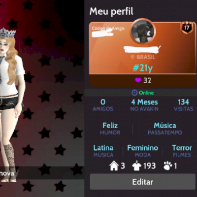 Conta iniciante avakin life