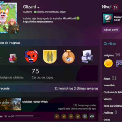 Conta Steam com mais de 5 anos sem nenhum Vac Ban