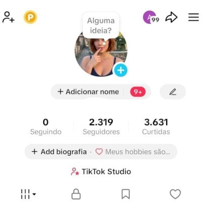 CONTA TIK TOK 2,3K DE SEG E 4K DE CURTIDAS (SHOP DAQUI A 30 DIAS) CONTAS TIK TOK