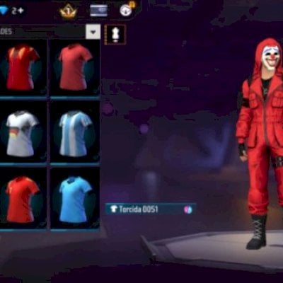 CONTA NOVA FREE FIRE COM TOP FREFAS E CAMISAS DE TIMES