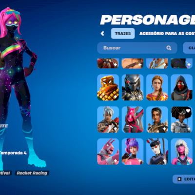 Conta com Kratos completo com versão de Playstation 5, primeira skin Clube...