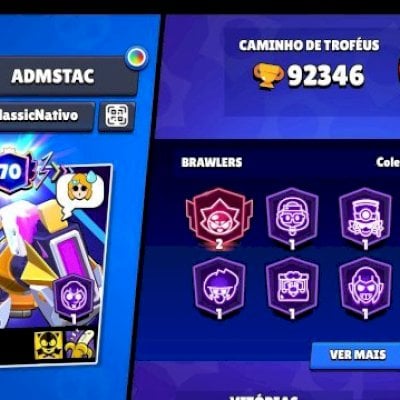Promoção! Mega conta Brawl Stars 100K de troféus (VALOR NEGOCIÁVEL)