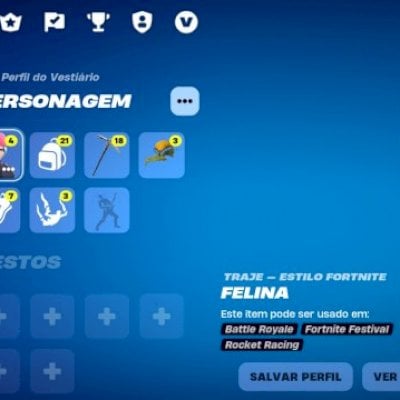 Conta do fortinite com quase tudo do jogo !!!