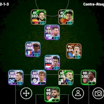 CONTA EFOOTBALL MOBILE 3164 DE FORÇA | MESSI, DESIRÉ DOUÉ, SCCOT TOMINAY E +