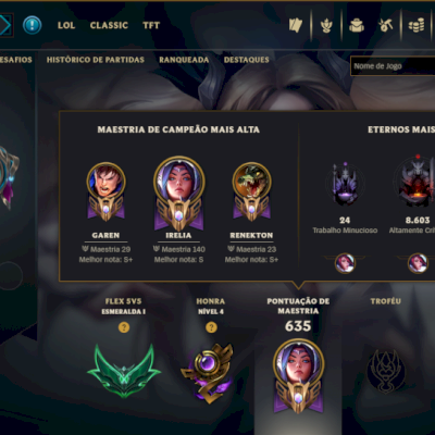 🔥 CONTA LOL BR — 144 SKINS | ESMERALDA | TODOS OS CAMPEÕES 🔥