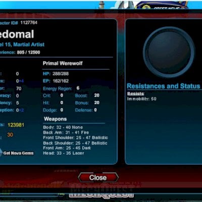 Conta MechQuest lvl 15