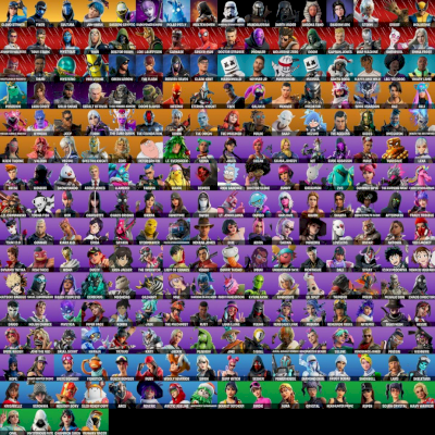 244 Skins | Tryhard | Peixoto | 90 emotes de loja