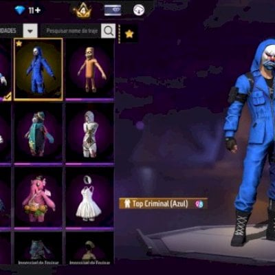 Conta de Freefire FF com angelical