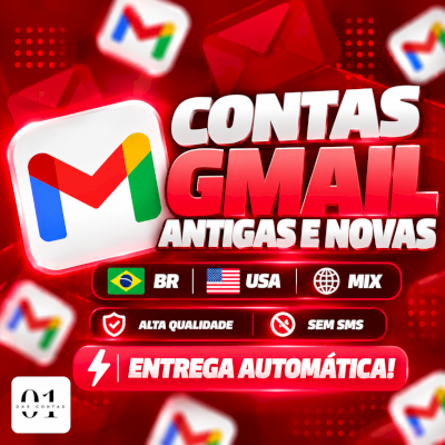 [PREMIUM] CONTAS GMAIL ANTIGAS E NOVAS | SEM SMS | COM SUBMAIL | 2FA