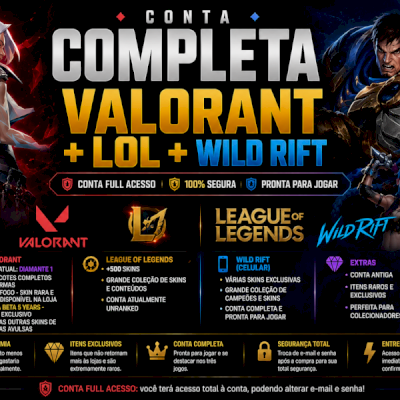 CONTA PREMIUM LOL + VALORANT