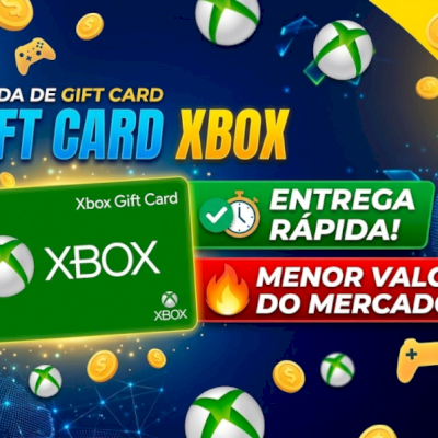 GIFT CARD XBOX DIVERSOS VALORES (MELHOR PREÇO DO MERCADO)