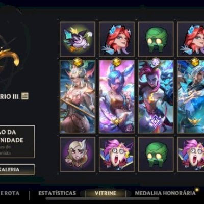 CONTA DE WILD DE RIFT COM + DE 340 SKINS, CONTA 15 MAESTRIAS E 65K DE COLEÇÃO
