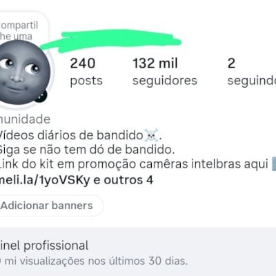Conta insta 130k ( orgânico )