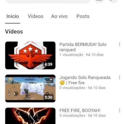 Conta do Youtube