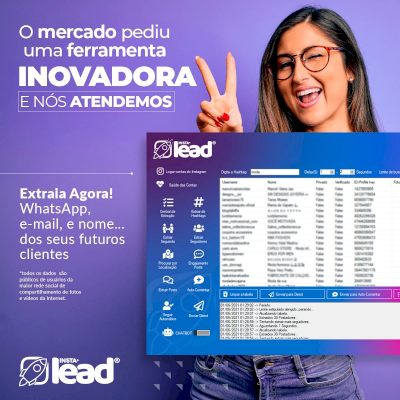 Insta Leads Extractor 5.1/6.0 Pague 1 Leve 2 Vitalicio