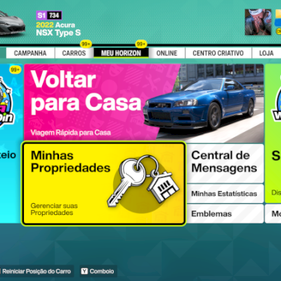 FORZA HORIZON 6 CONTA MOD / PERSONALIZAÇÃO DE CONTA