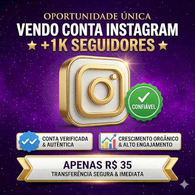 CONTA INSTAGRAM +1K DE SEGUIDORES