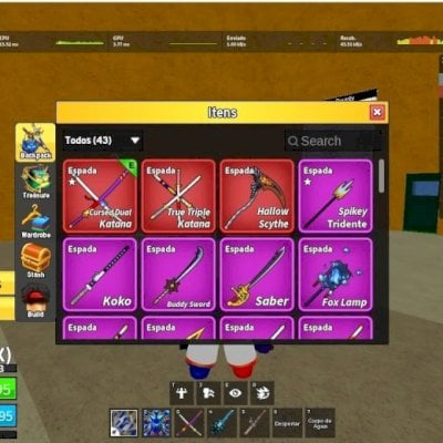 vendo conta de blox fruits  com  ribbit v4 full shark v4 full cyborg v4 full