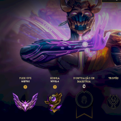 LOL COM 258 SKINS, NIVEL 60, MESTRE NA SOLOQ E NA FLEX. Podemos negociar!