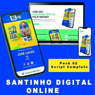 Pack de Criação e Venda de Santinhos Digital
