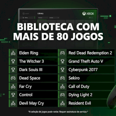 Conta Xbox com mais de 80 jogos