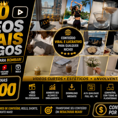 +380 Vídeos Virais Gringos-Conteúdo Internacional-ENTREGA AUTOMÁTICA 🎯