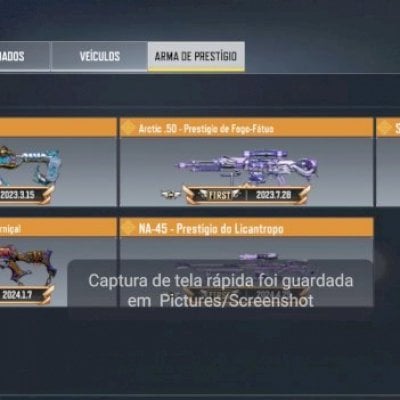 COD Móbile conta top com muitas skin