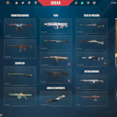 CONTA VALORANT COM CHAMPIONS 22/25, PACOTE ONETAP MAIS DE 4.9K GASTO