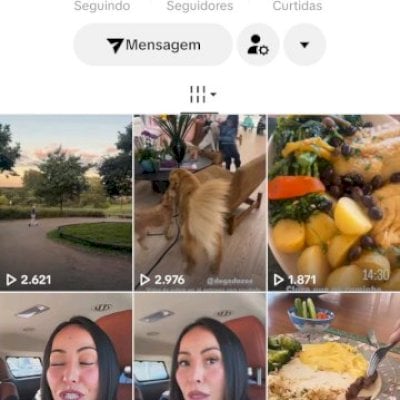 Vendo conta do tik Tok bem engajada
