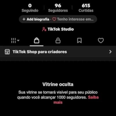 Perfil com SHOP ATIVO! Sem documentos, nome e usuário editáveis.