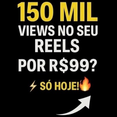 Não PERCA 150K DE VISUALIÇÕES, 150 MIL VISUALIÇÕES INSTAGRAM/SÓ HOJE VEM!!