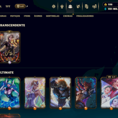 Conta LOL e TFT ( main ADC ) com quase todas skins.