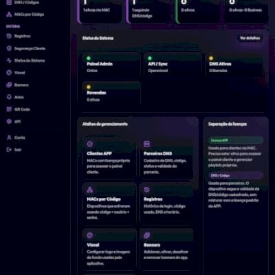 SCRIPT PAINEL SYNTRA® V2.0 COM PAINEL/ADMIN/ REVENDA+2 APKS BASE(LEIA DESCRIÇÃO)