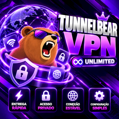 TUNNELBEAR VPN UNLIMITED | PRIVADA | 30 DIAS