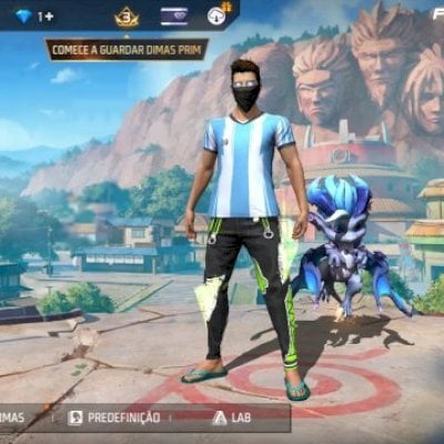 CONTA FREE FIRE COM ANGELICAL VERDE MASCULINA E VÁRIOS OUTROS ITENS