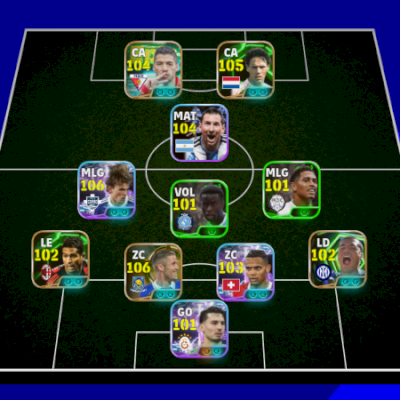 CONTA EFOOTBALL PESADA! NICO PAZ 105 + ELENCO FORTE E FORÇA COLETIVA 3206 !!