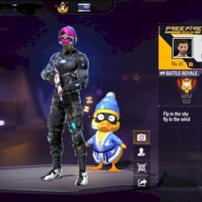 Conta básica de ff, prime 4, com algumas skins