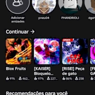 Conta de roblox top