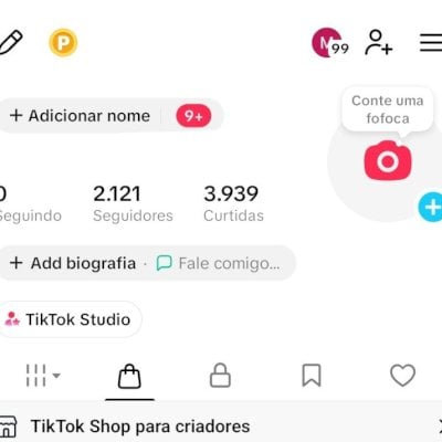 CONTA TIK TOK SHOP 2,1K SEG E 3,9K DE CURT (SHOP ATIVO) (CONTAS TIK TOK SHOP)