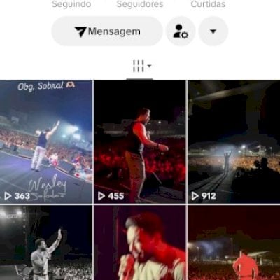 Vendo conta do tik Tok engajada