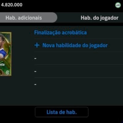 CONTA 1.2 M de treino, 16 de posição, 21 de habilidade, 5 M de gp e Diogo Costa